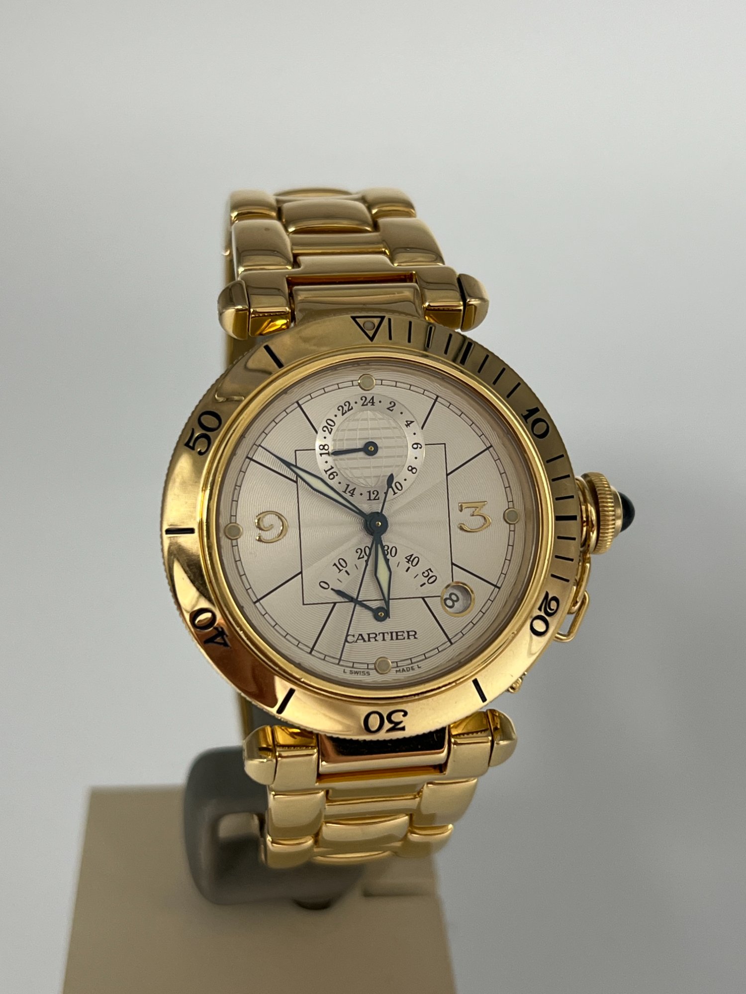 Cartier Pasha 18ct gold chronograph